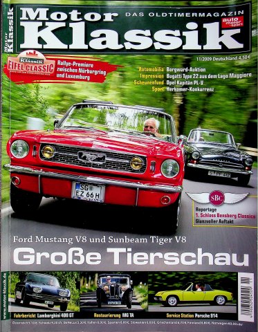 Deckblatt Motor Klassik (11/2009)